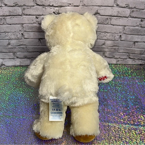 Build-A-Bear BAB Lil Pudding Cub 15" Cream Tan Bear Stuffed Animal Plush - Picture 7 of 9